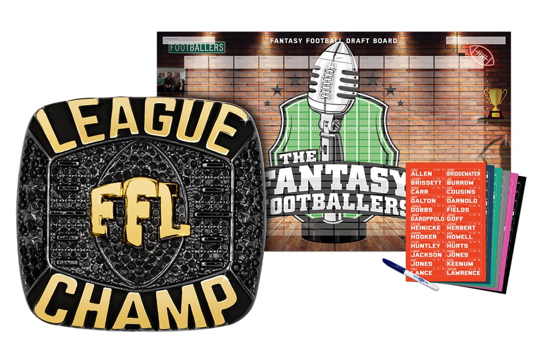Championship Ring + 2026 Fantasy Footballers Draft Board Kit - Image 9