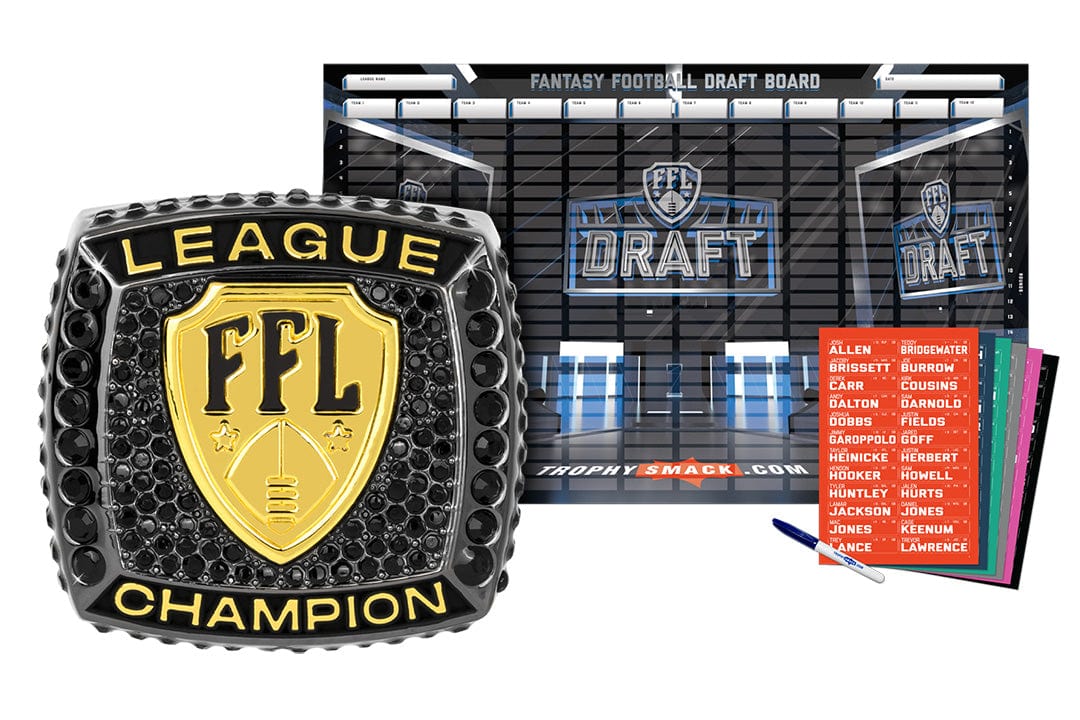 Championship Ring + 2026 Fantasy Football Live Draft Board Kit - Image 12