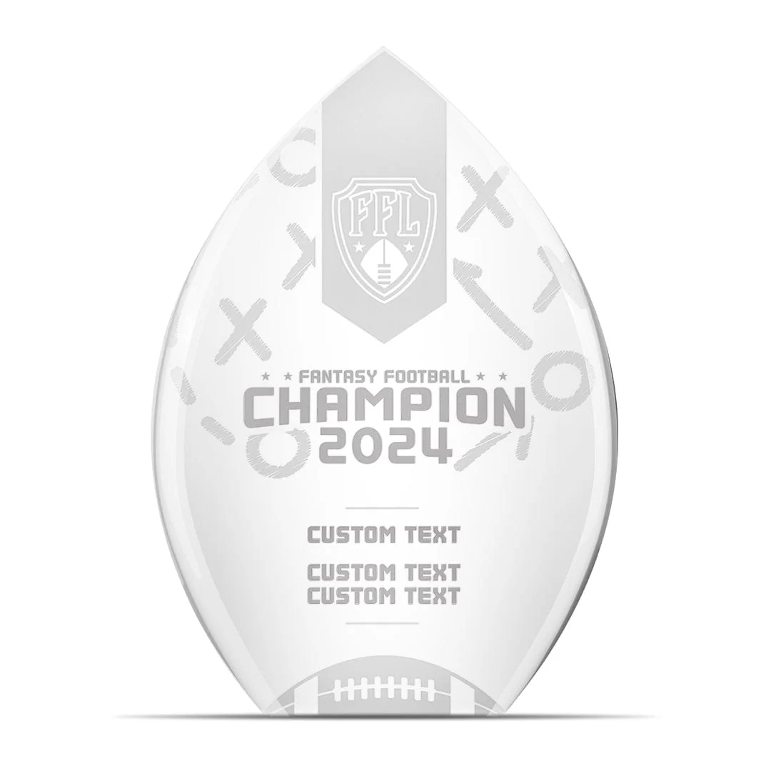 Custom Acrylic Fantasy Football Trophy - Image 3