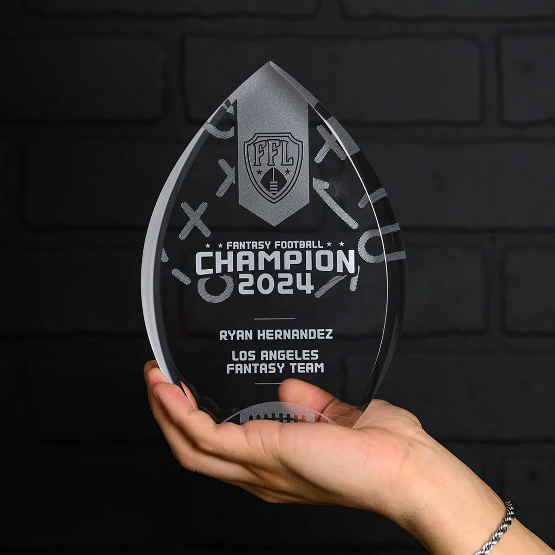 Custom Acrylic Fantasy Football Trophy - Image 4