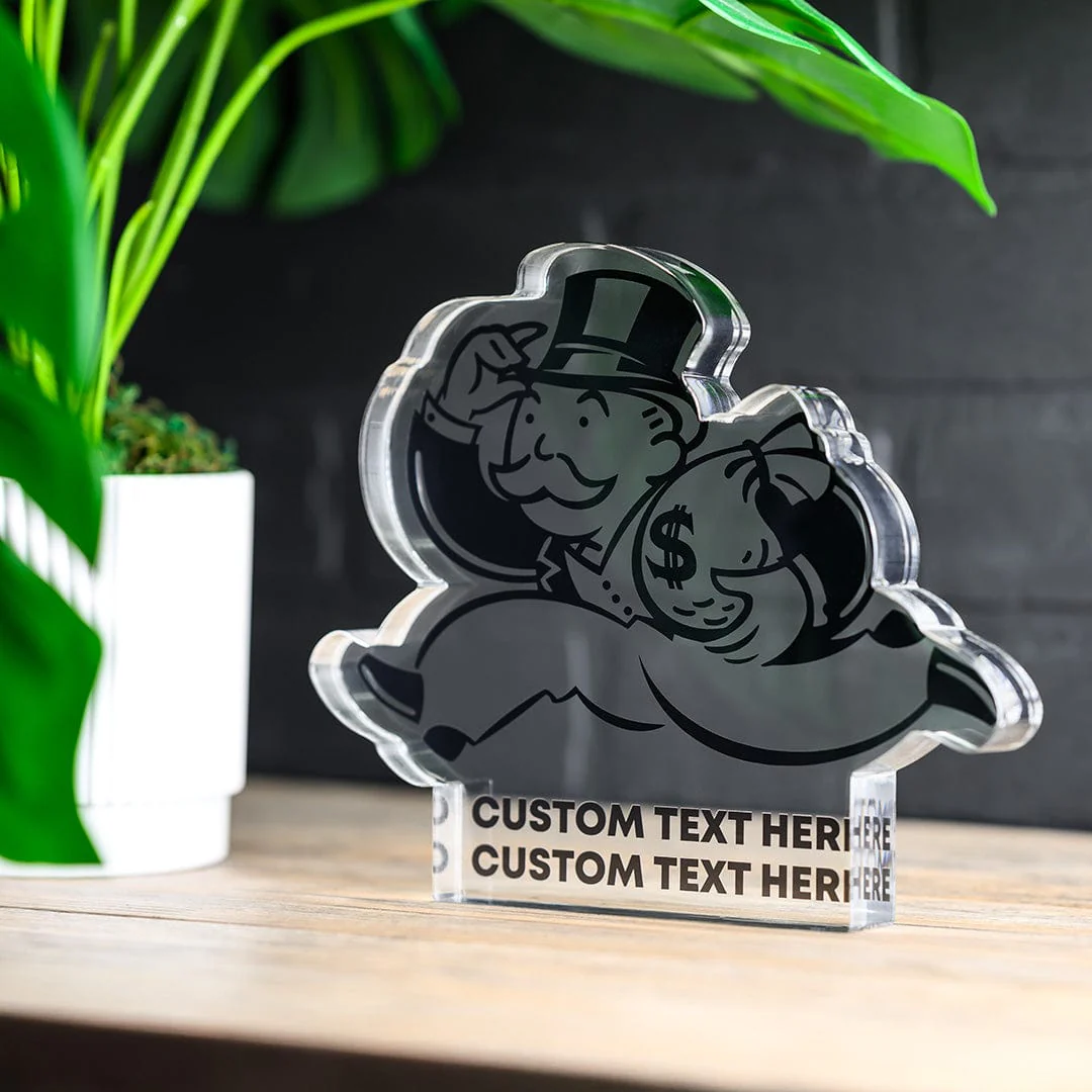 Custom Acrylic Monopoly Man Trophy - Image 3