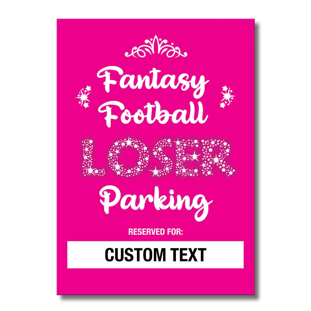 Custom Fantasy Football Loser Parking - Metal Wall Art - Image 5
