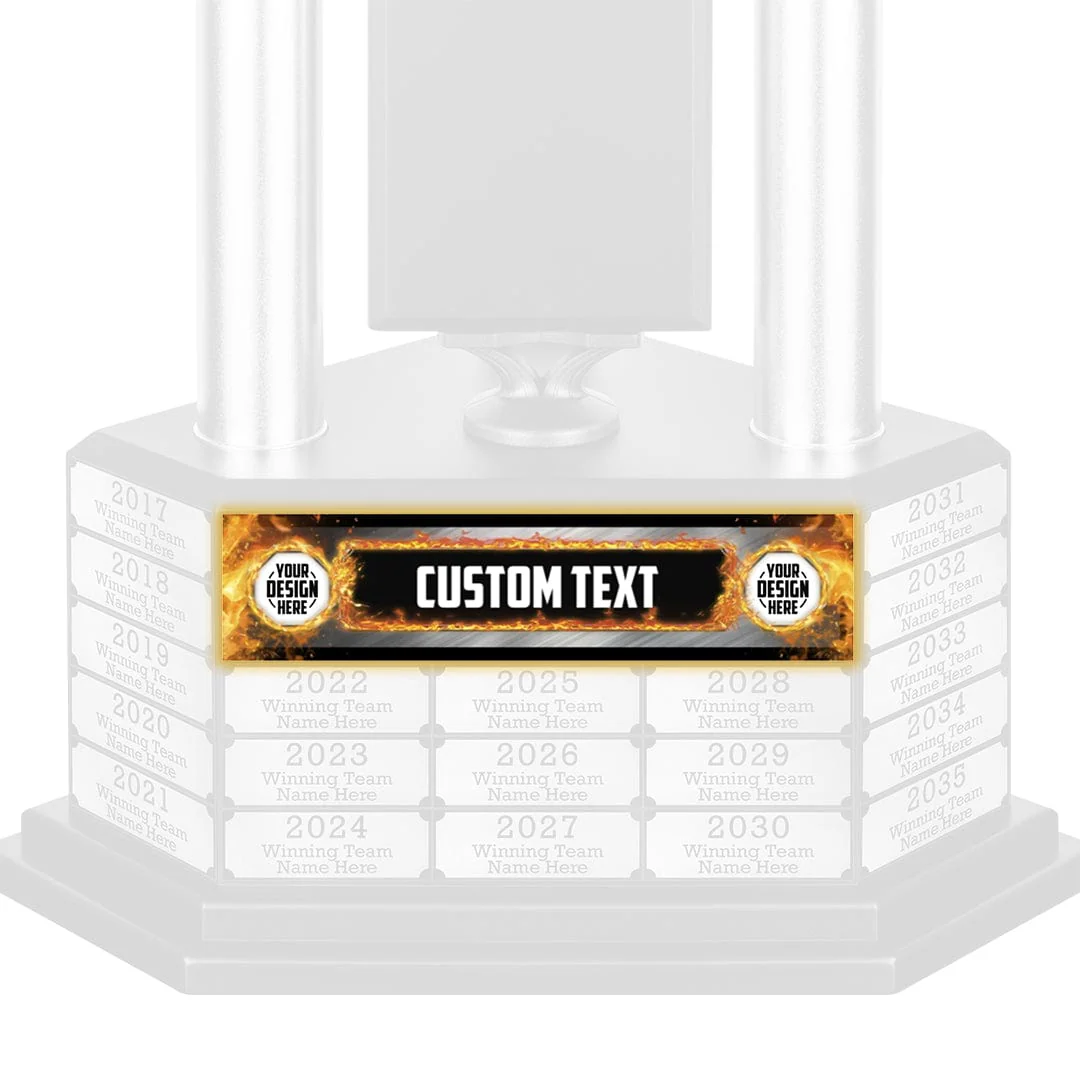 Design Your Own Perpetual Trophy League Plate - Image 3