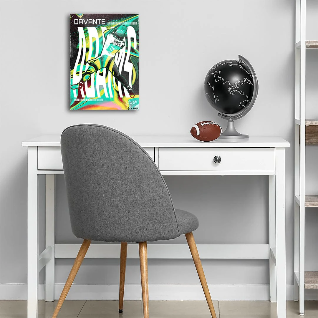 Davante Adams Psychedelic Green - Metal Wall Art - Image 5