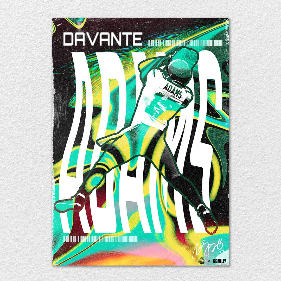 Davante Adams Psychedelic Green - Metal Wall Art - Image 6