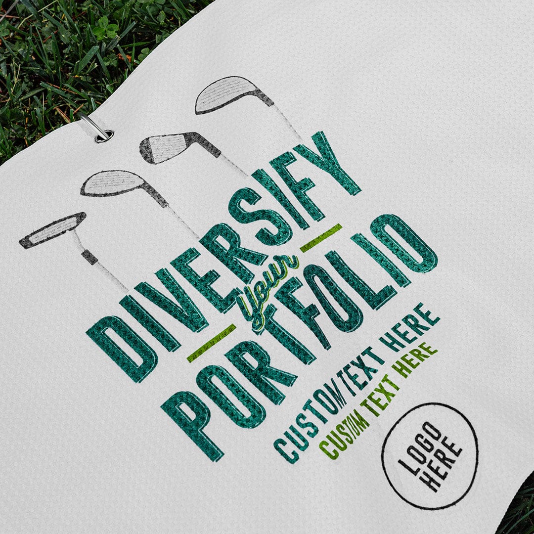 Diversify Your Portfolio Golf Towel - Image 3