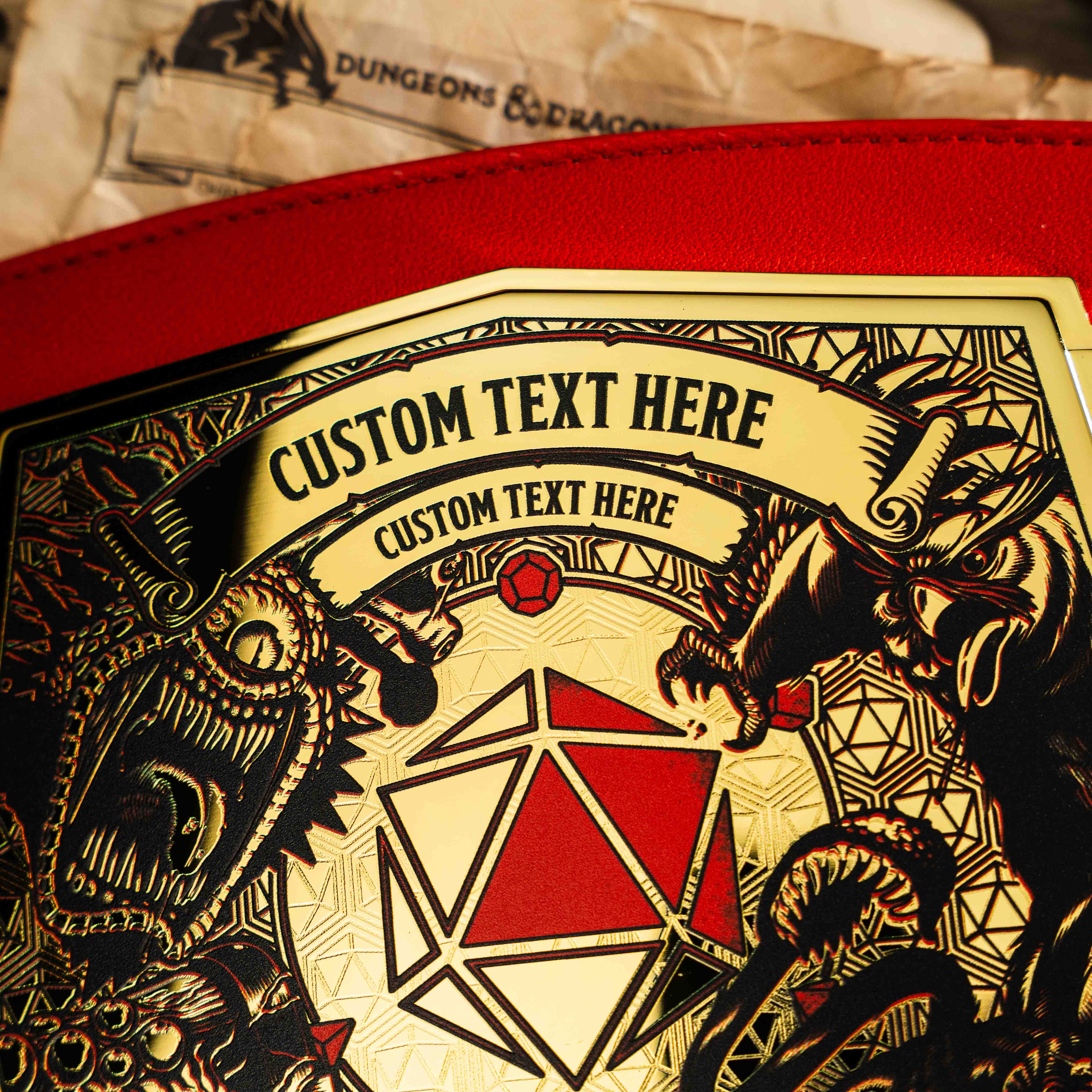 Dungeons & Dragons 2lb Custom Campaign Completion Championship Title Belt - Image 3