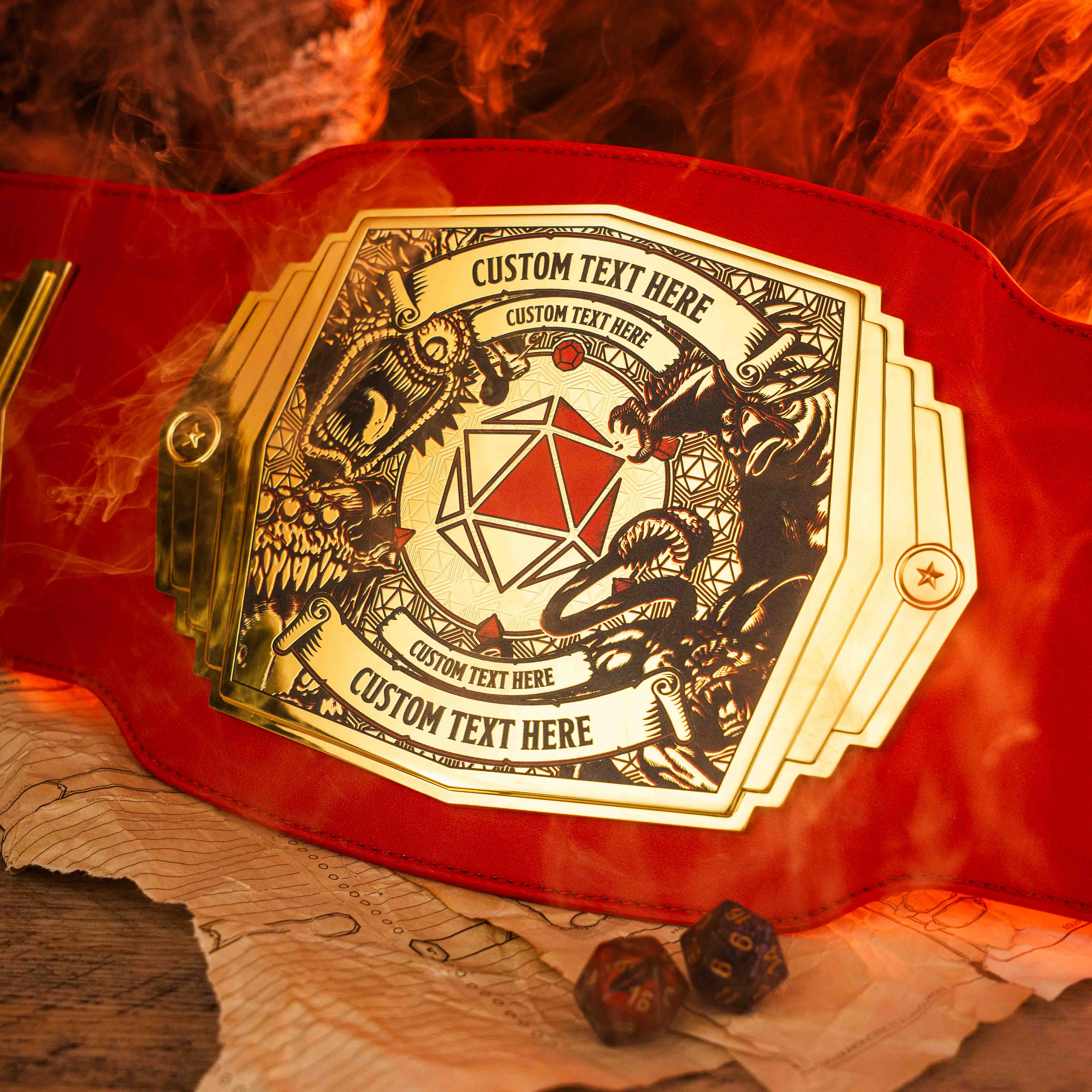Dungeons & Dragons 2lb Custom Campaign Completion Championship Title Belt - Image 4