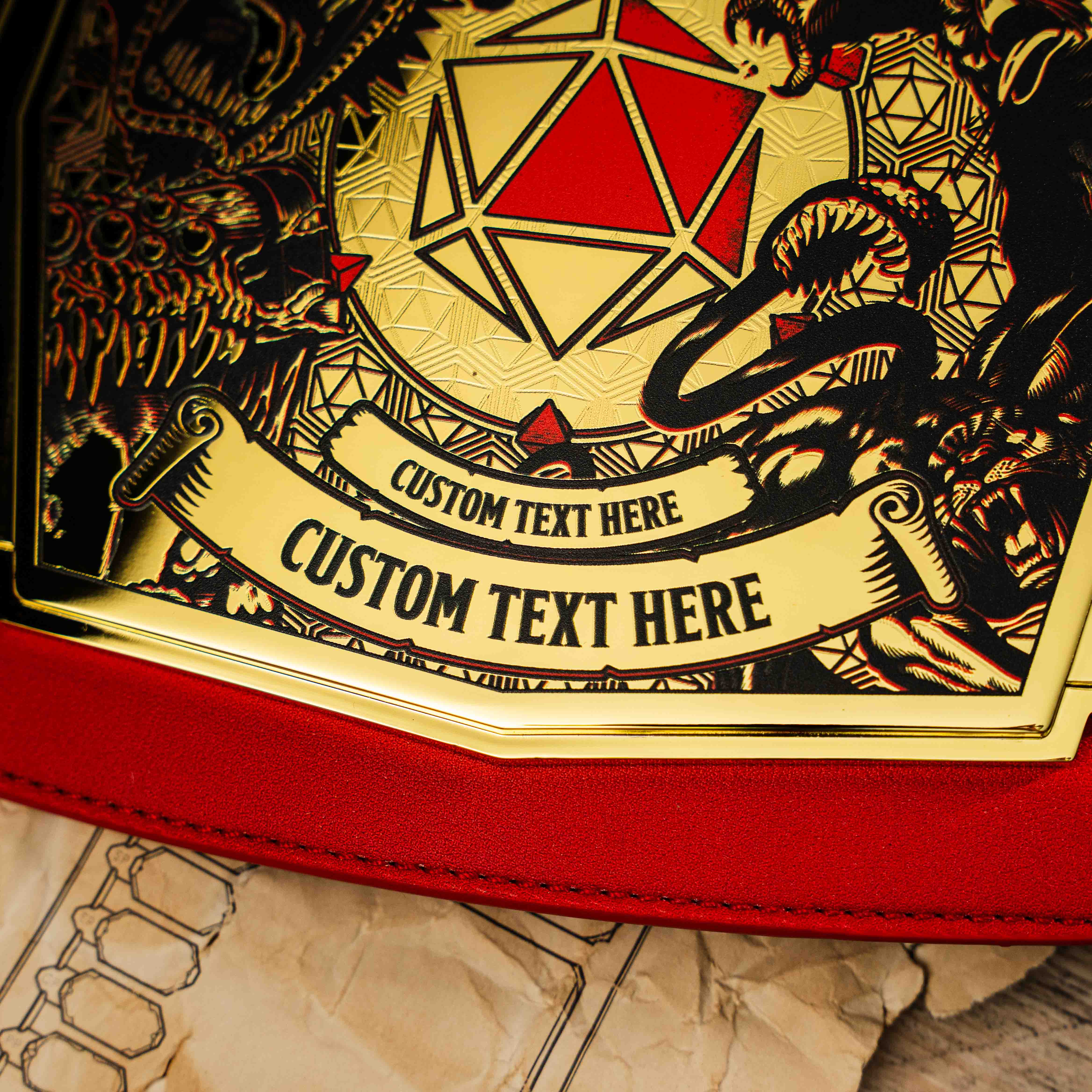 Dungeons & Dragons 2lb Custom Campaign Completion Championship Title Belt - Image 5