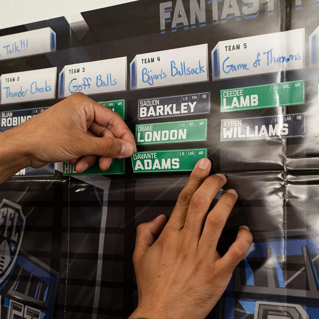 2026 Fantasy Football Draft Board Kit - 12, 10, 8 team - Image 10