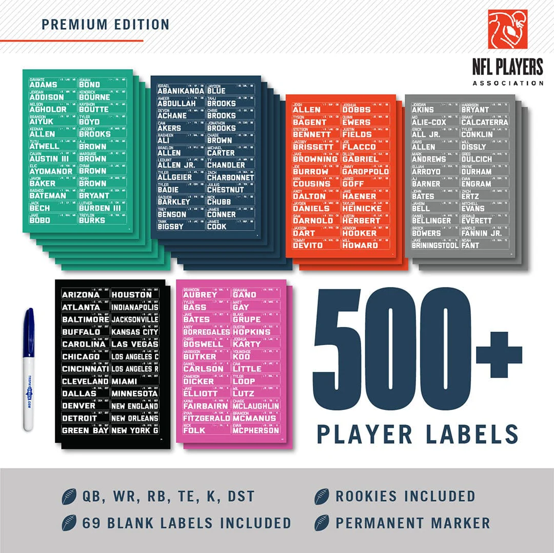 2026 Fantasy Football Draft Board Kit - 12, 10, 8 team - Image 7