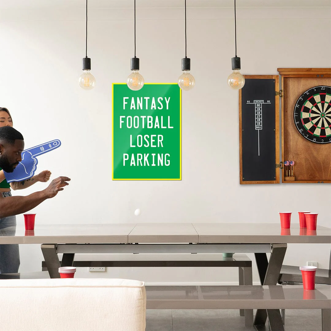 Fantasy Football Loser Parking - Metal Wall Art - Image 10