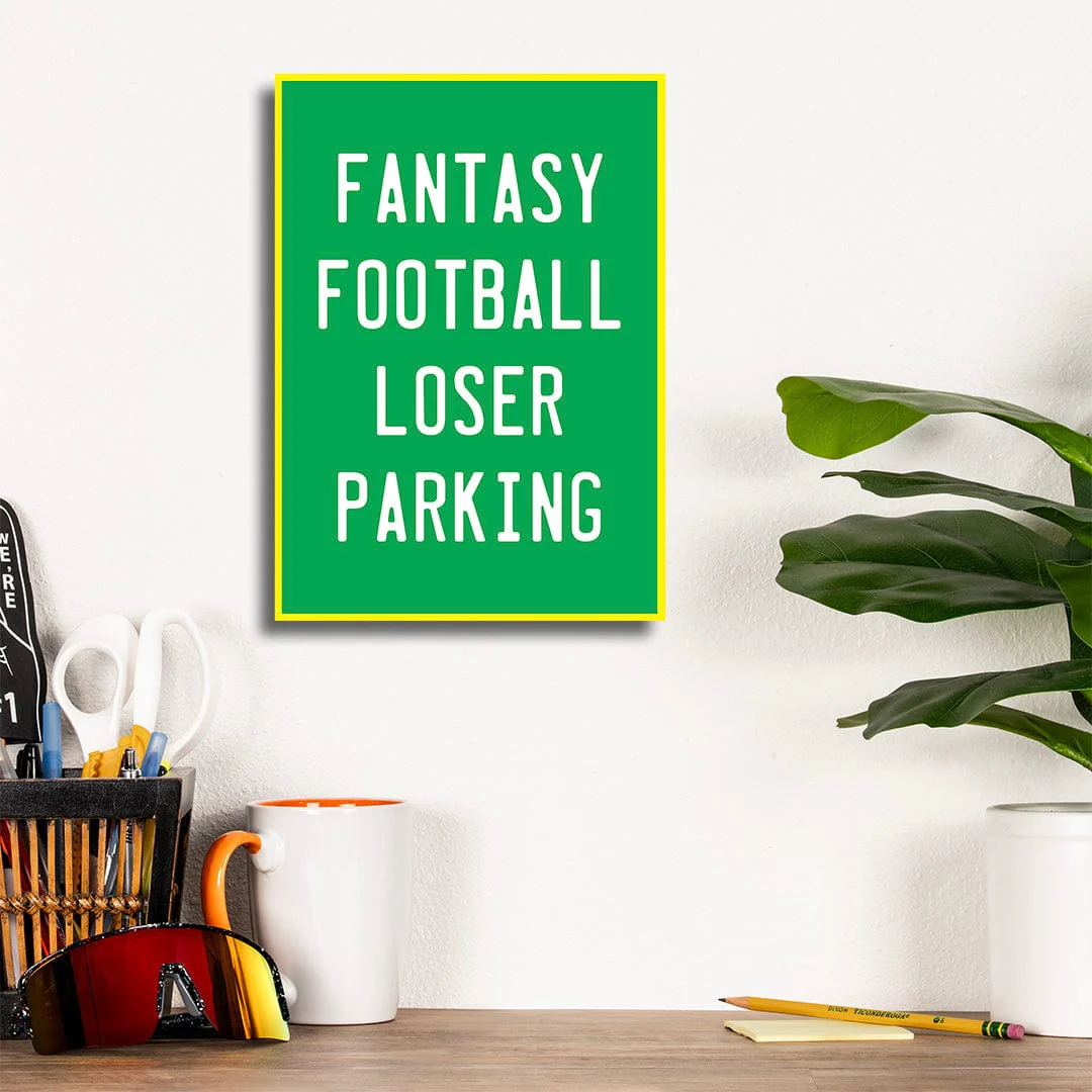 Fantasy Football Loser Parking - Metal Wall Art - Image 15