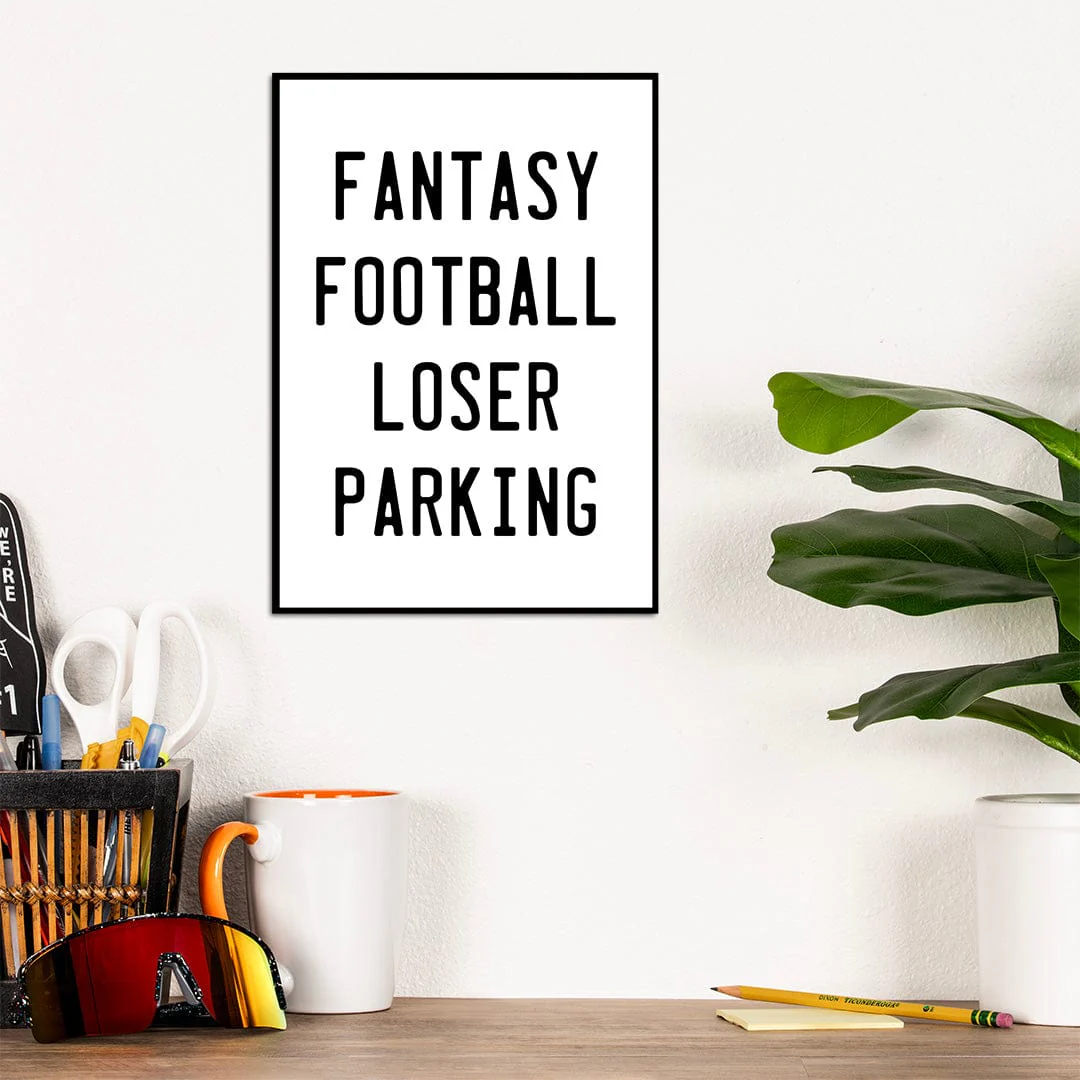 Fantasy Football Loser Parking - Metal Wall Art - Image 20