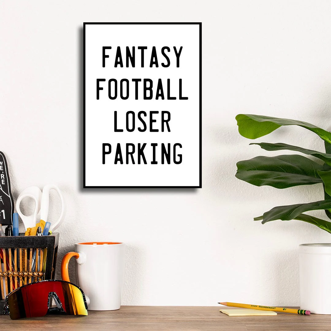 Fantasy Football Loser Parking - Metal Wall Art - Image 21
