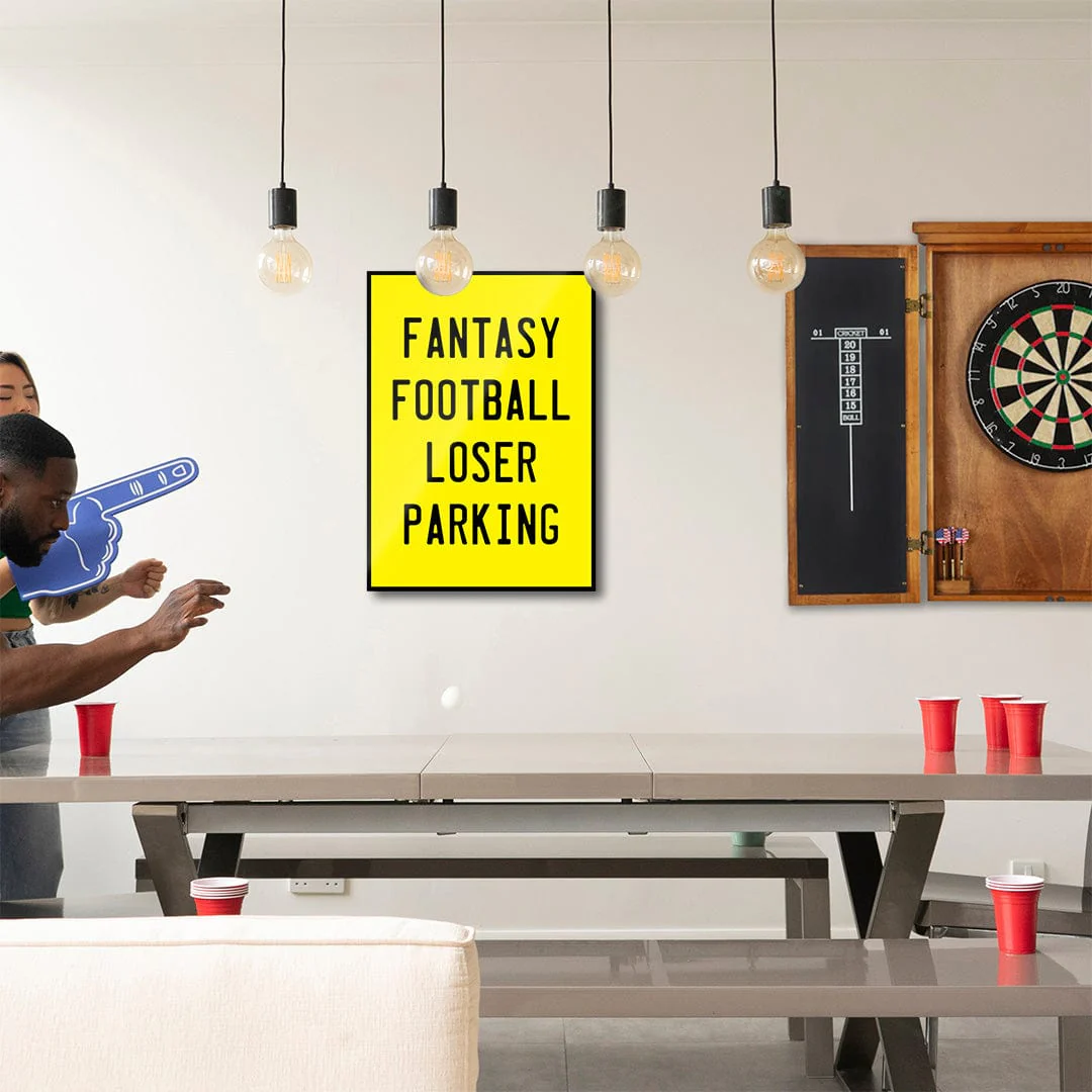 Fantasy Football Loser Parking - Metal Wall Art - Image 4