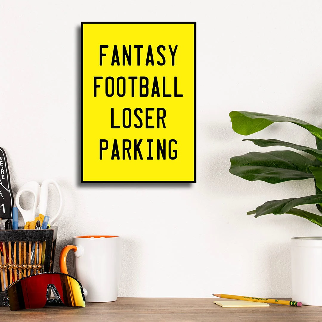 Fantasy Football Loser Parking - Metal Wall Art - Image 8
