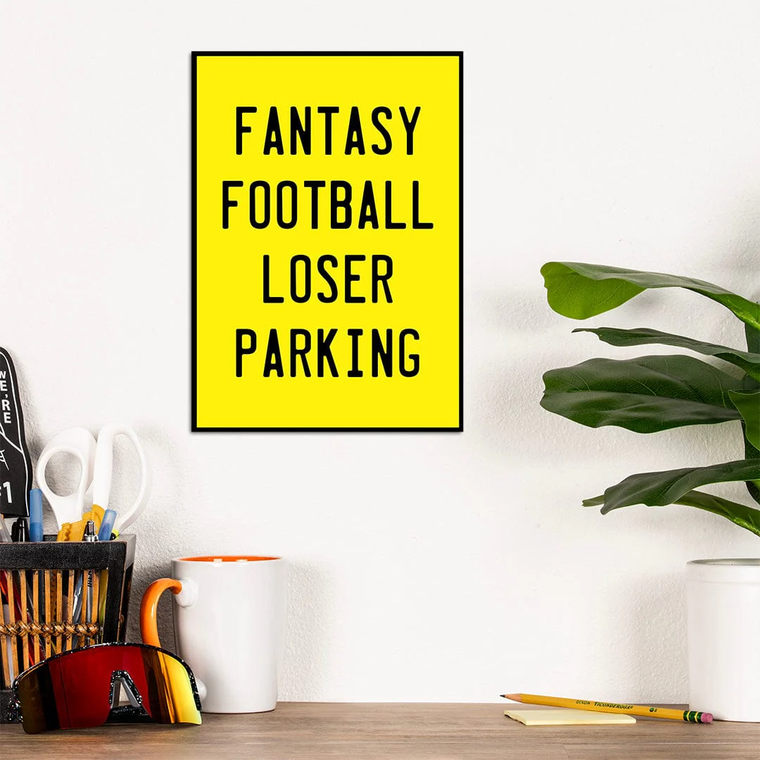 Fantasy Football Loser Parking - Metal Wall Art - Image 9