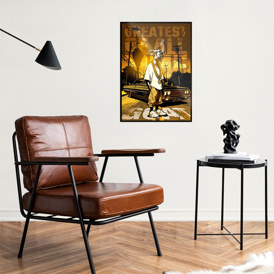 GOAT King - Metal Wall Art - Image 3