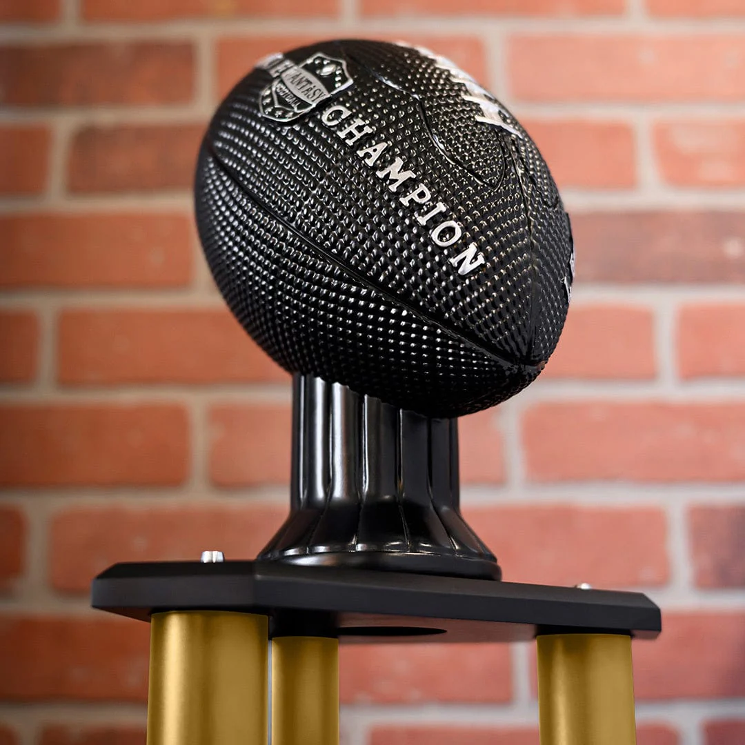 26”-36” Gold Column Fantasy Football Perpetual Trophy - Image 3
