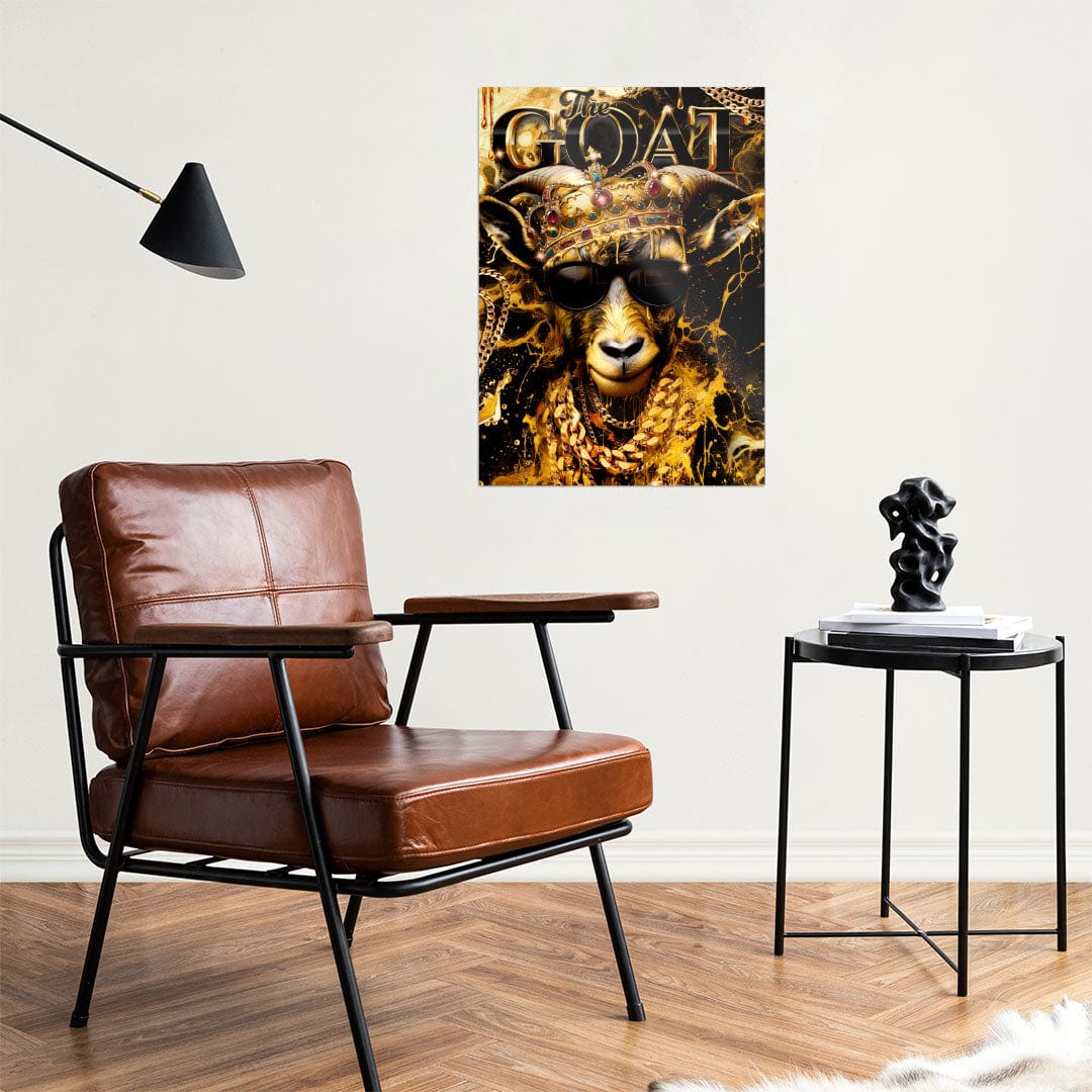 Golden GOAT - Metal Wall Art - Image 3