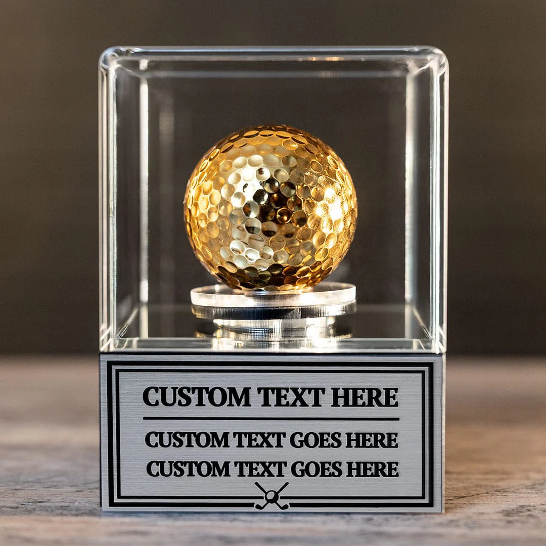 Golden Golf Ball Award Spinning Case - Image 5