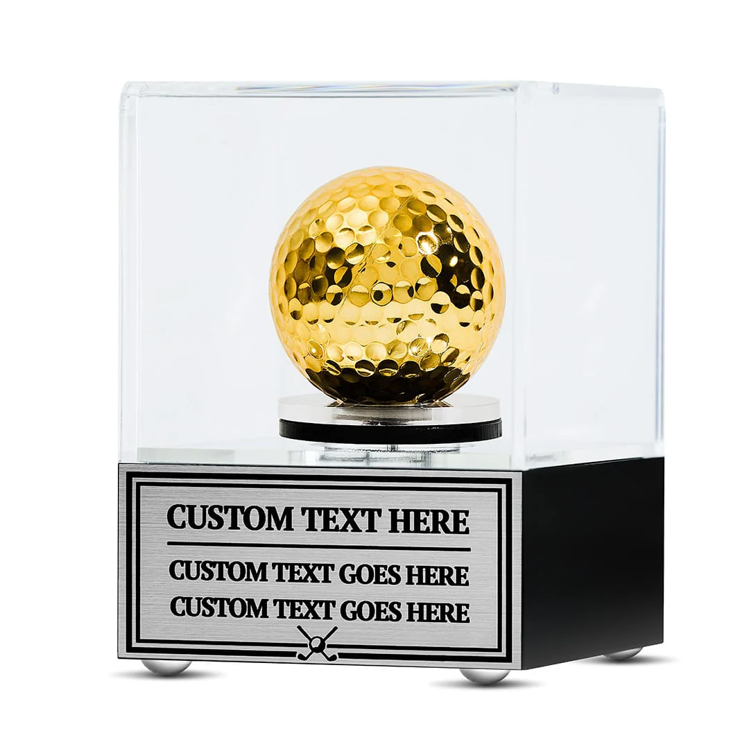 Golden Golf Ball Award Spinning Case - Image 6