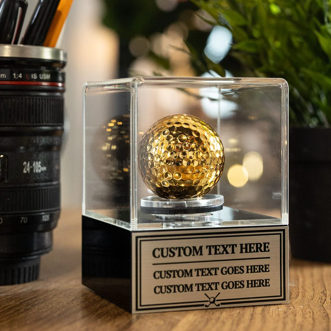 Golden Golf Ball Award Spinning Case - Image 7