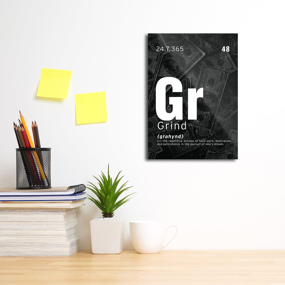 Grind - Motivational Metal Wall Art - Image 8