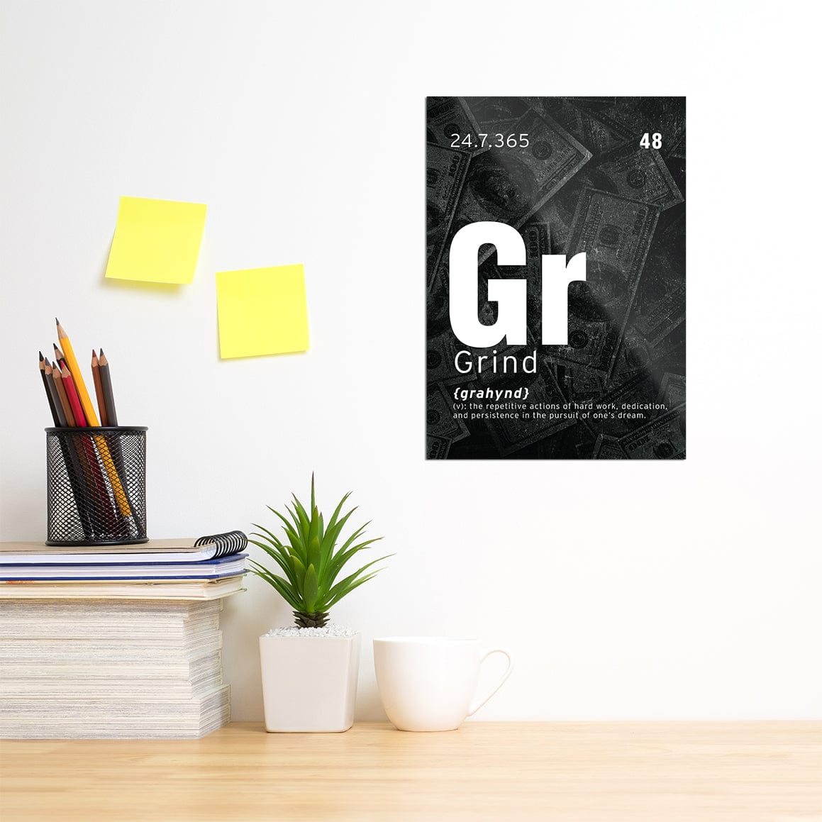 Grind - Motivational Metal Wall Art - Image 9