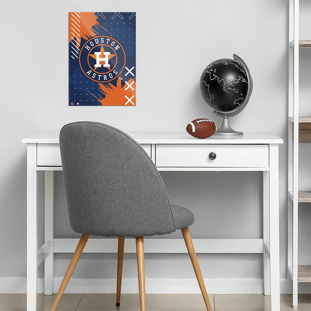 Houston Astros Stitch Logo - Metal Wall Art - Image 3