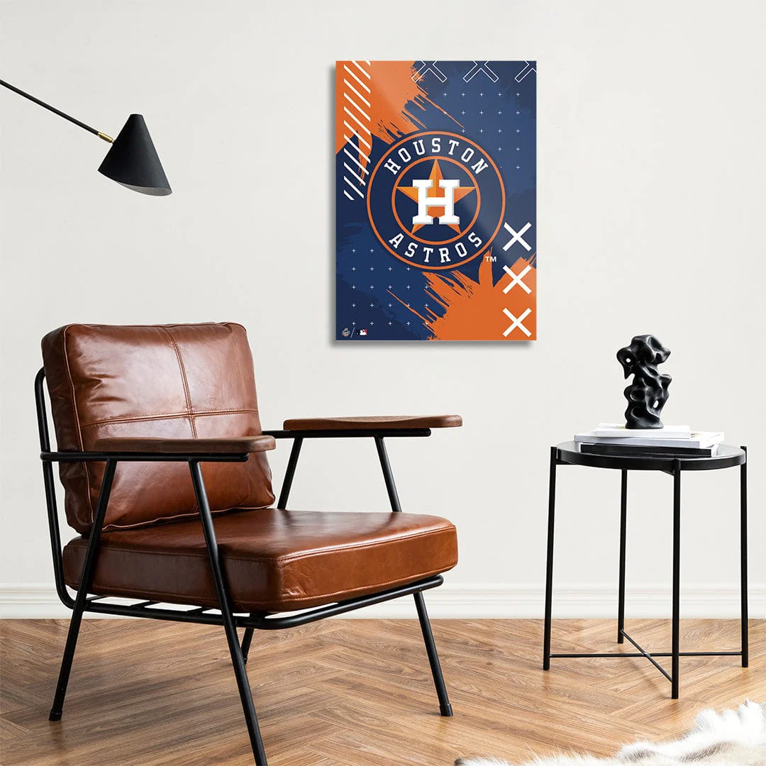 Houston Astros Stitch Logo - Metal Wall Art - Image 4