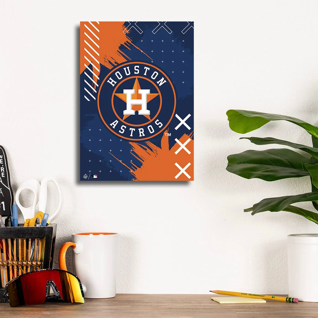Houston Astros Stitch Logo - Metal Wall Art - Image 8