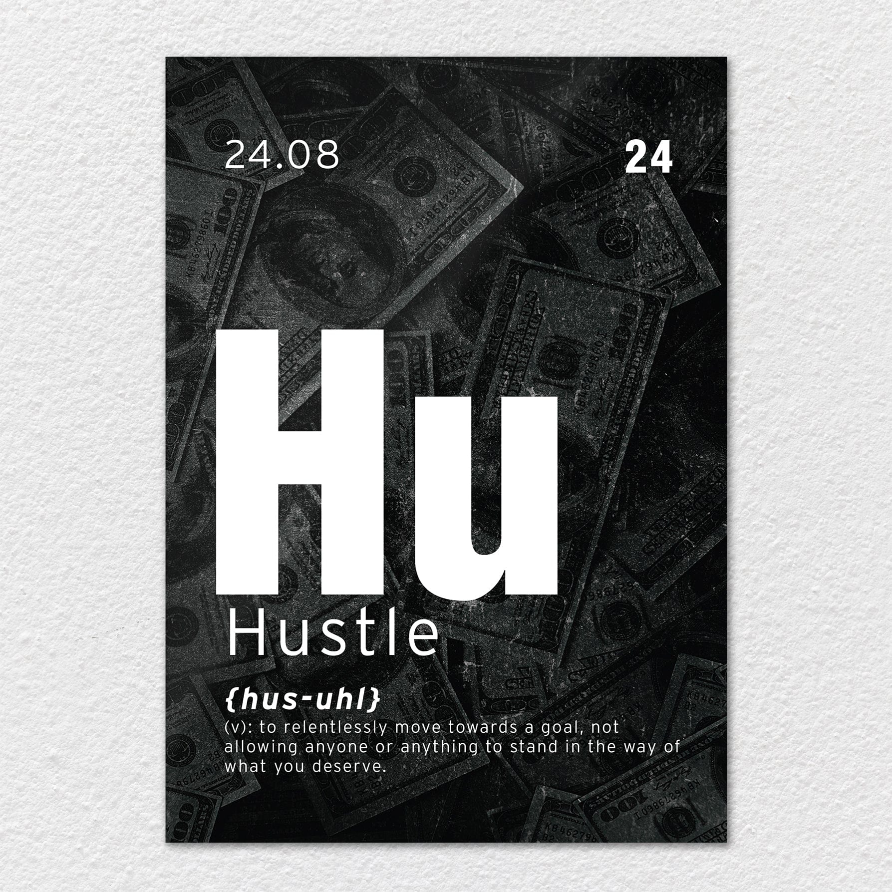 Hustle - Motivational Metal Wall Art - Image 7