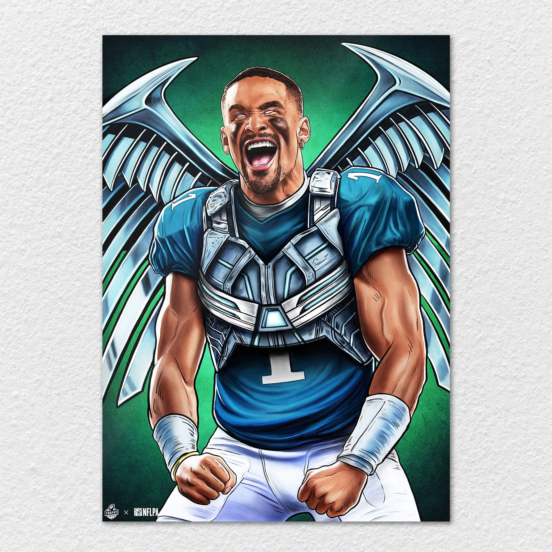 Jalen Hurts Winged Beast - Metal Wall Art - Image 7