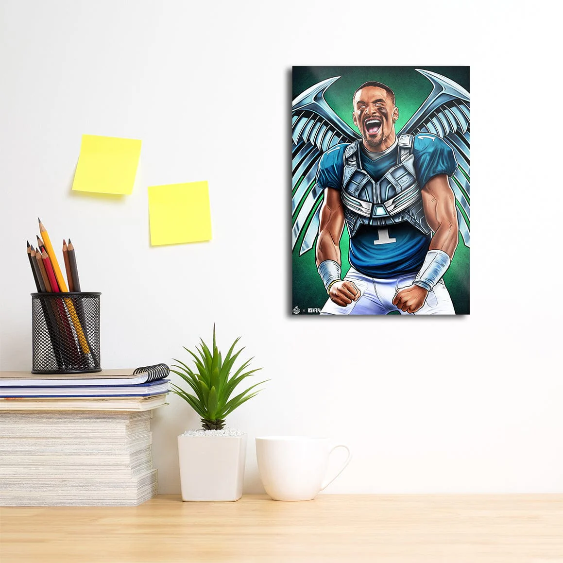 Jalen Hurts Winged Beast - Metal Wall Art - Image 8