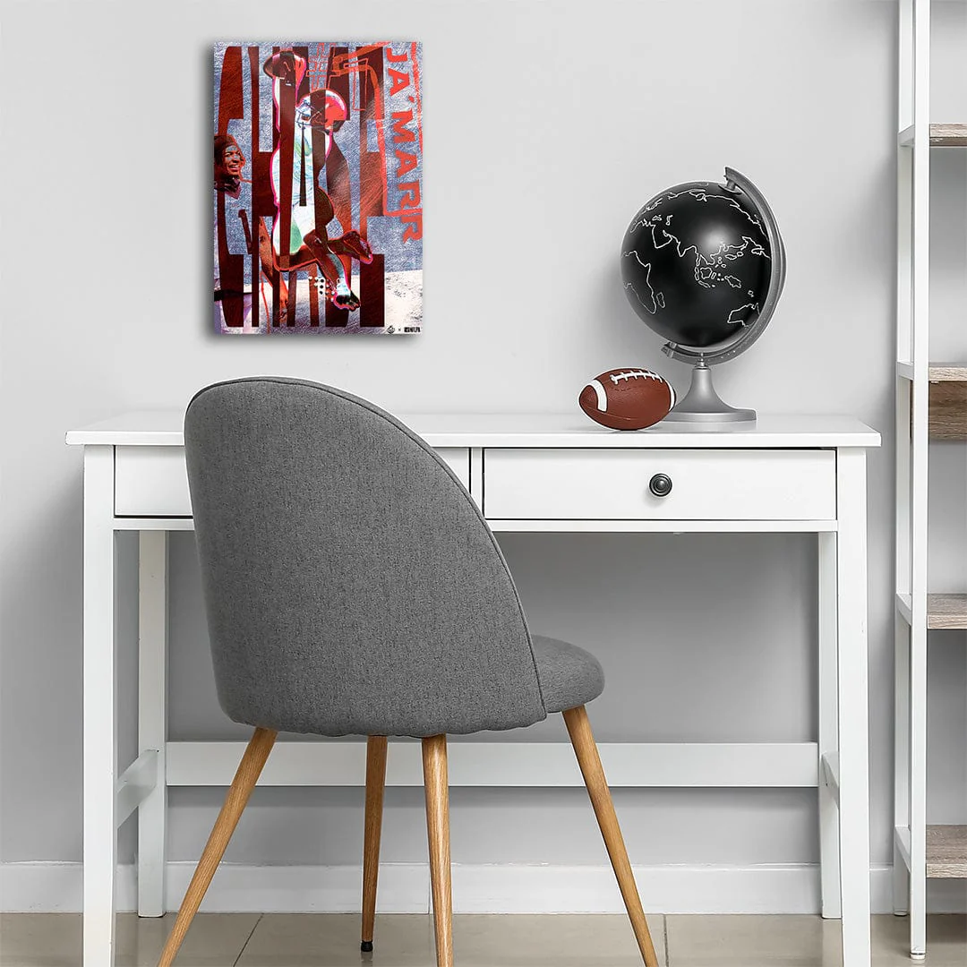 Ja'Marr Chase Catch Distressed - Metal Wall Art - Image 5