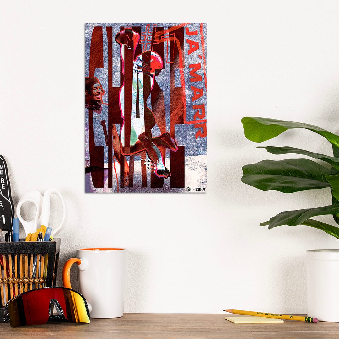 Ja'Marr Chase Catch Distressed - Metal Wall Art - Image 7