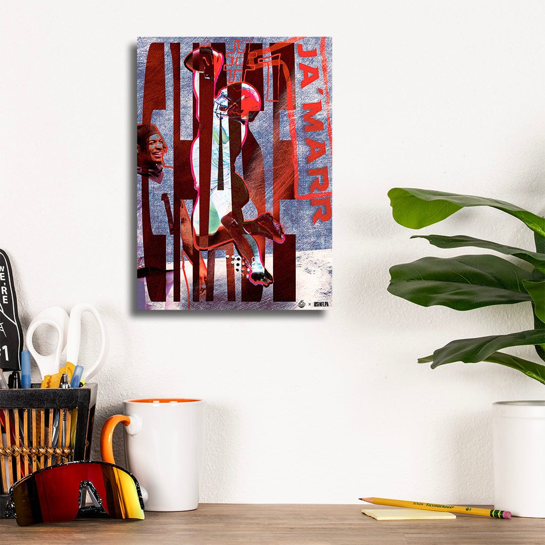 Ja'Marr Chase Catch Distressed - Metal Wall Art - Image 8