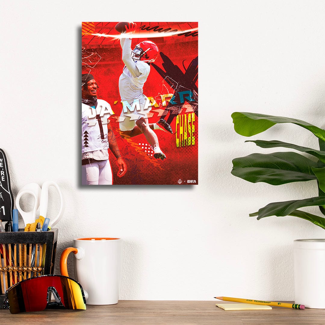 Ja'Marr Chase Catch Red - Metal Wall Art - Image 8