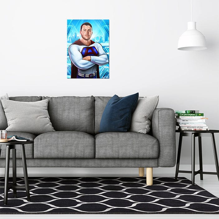 Josh Allen Super Hero - Metal Wall Art - Image 4