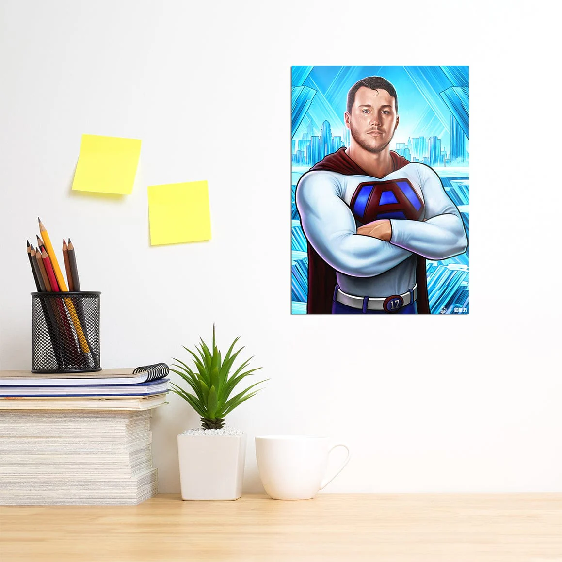 Josh Allen Super Hero - Metal Wall Art - Image 8