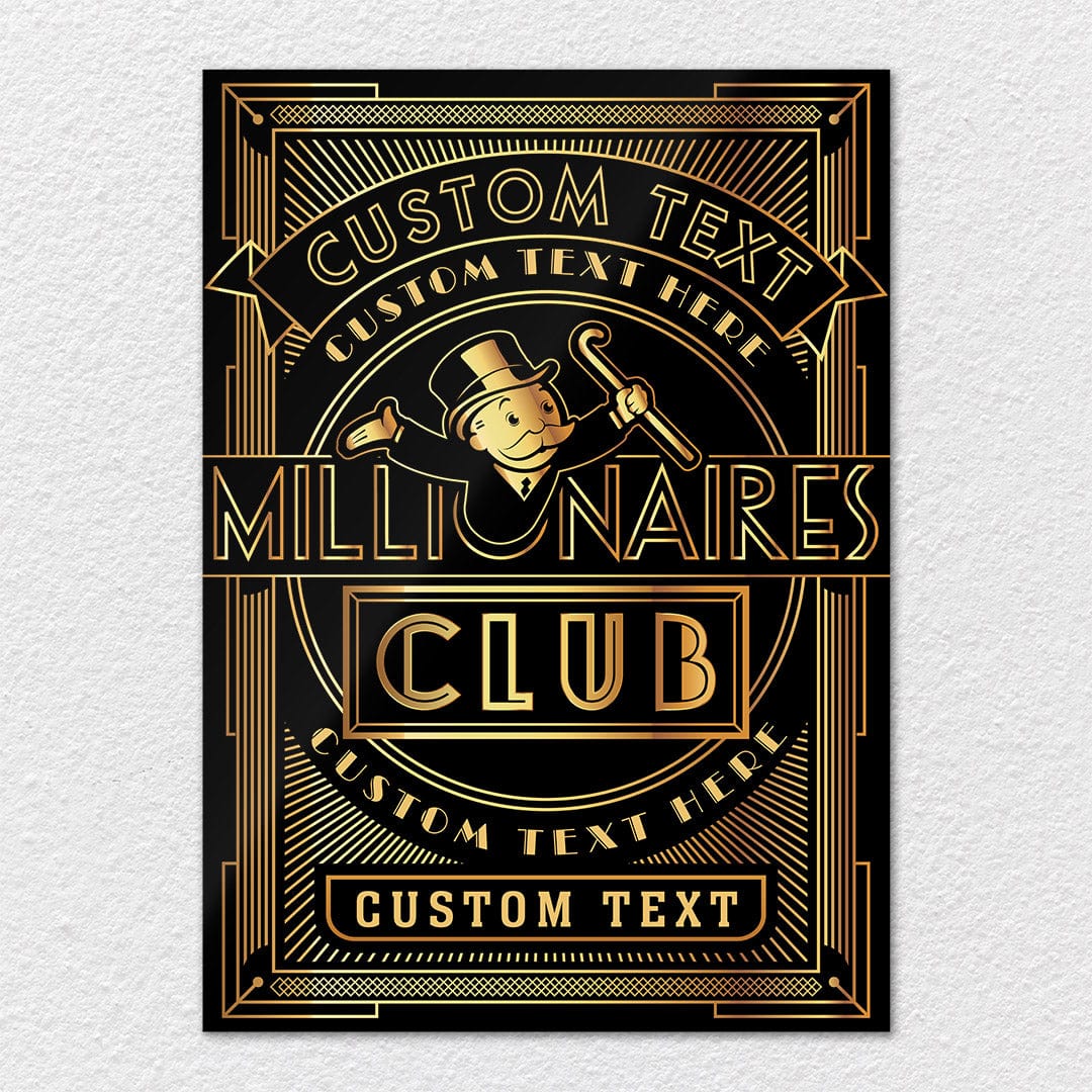 Millionaires Club - Monopoly Metal Wall Art - Image 6
