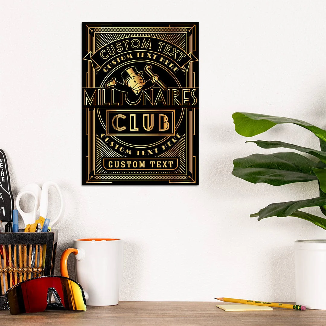 Millionaires Club - Monopoly Metal Wall Art - Image 7