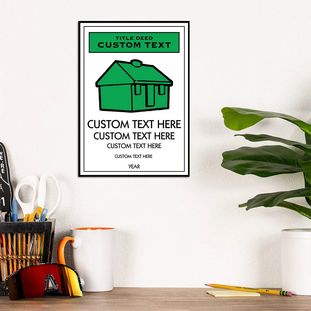 Monopoly Title Deed - Metal Wall Art - Image 7