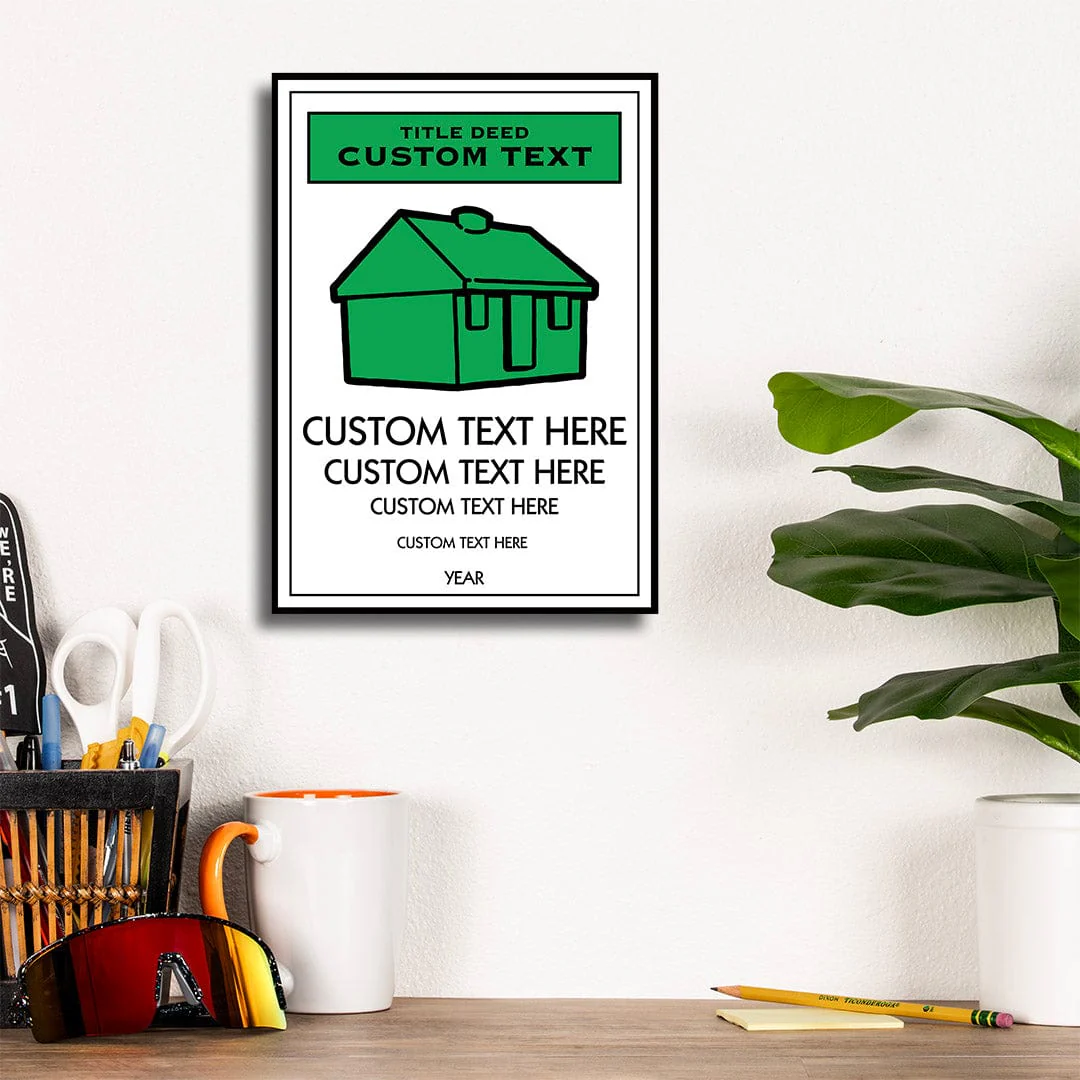 Monopoly Title Deed - Metal Wall Art - Image 8