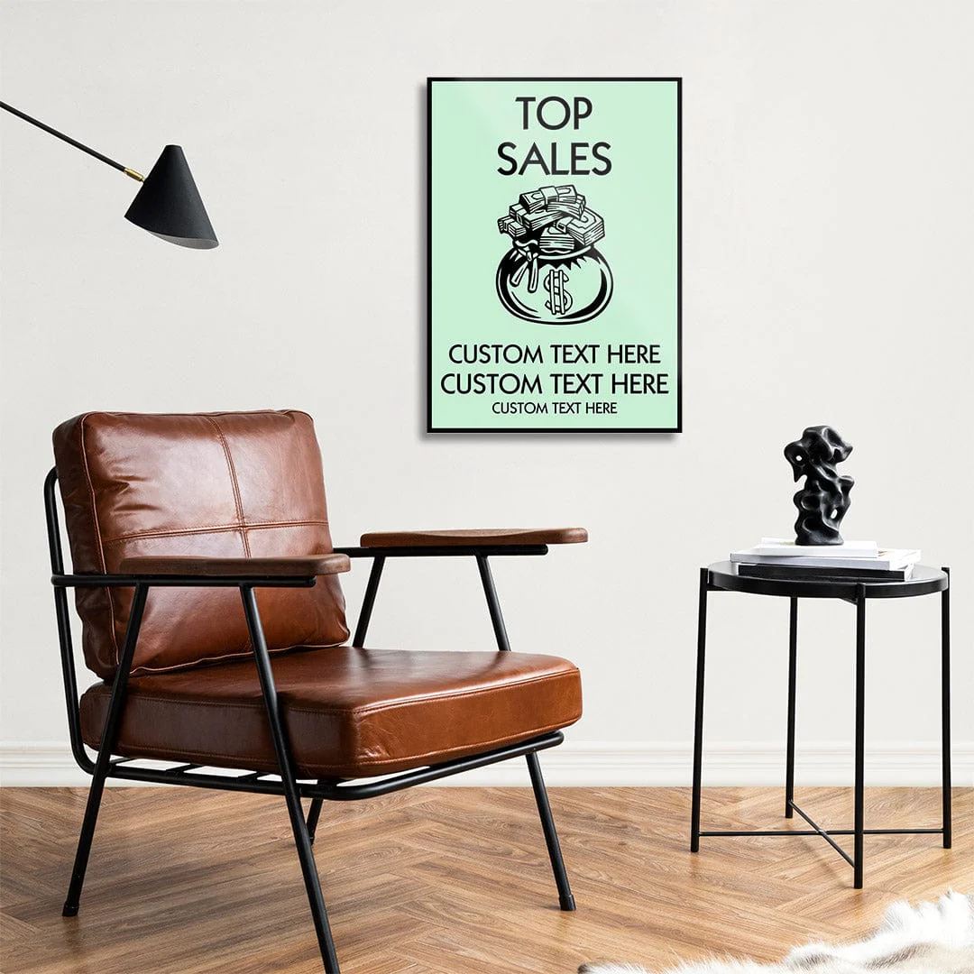 Monopoly Top Sales Playcard - Metal Wall Art - Image 3