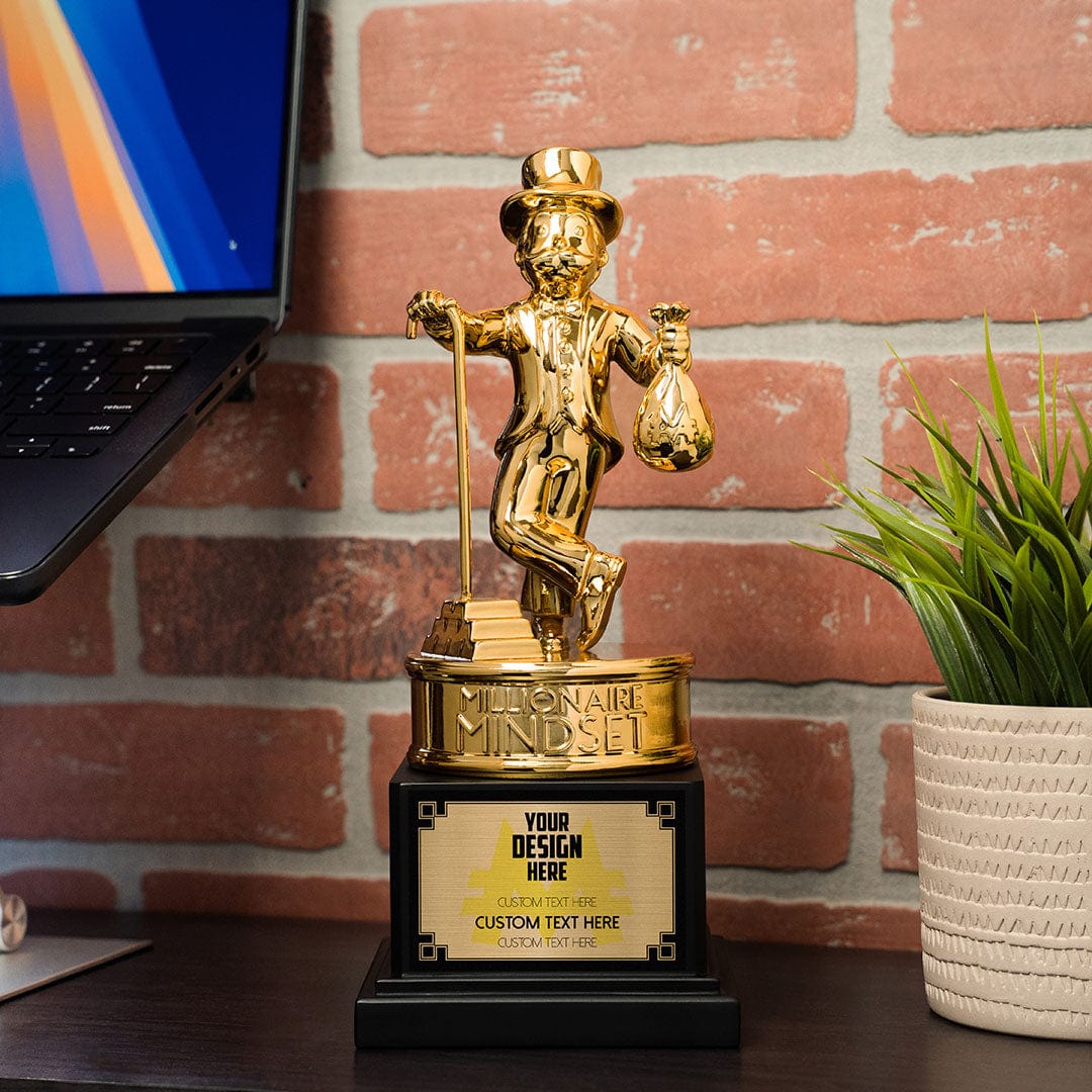 Mr. Monopoly Custom Gold Trophy - Image 8
