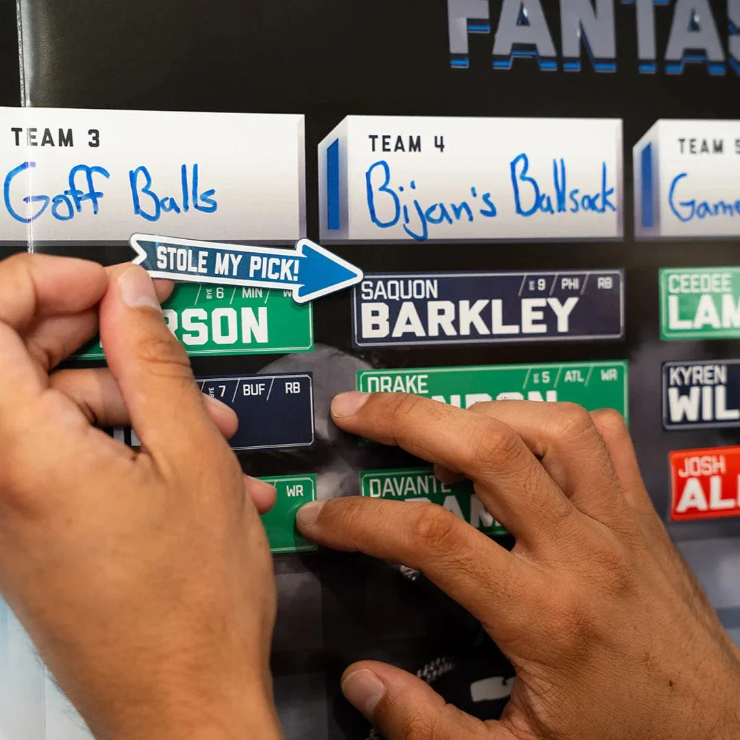2026 NFL Superstar Fantasy Football Draft Board Kit - 12, 10, 8 team - Image 18