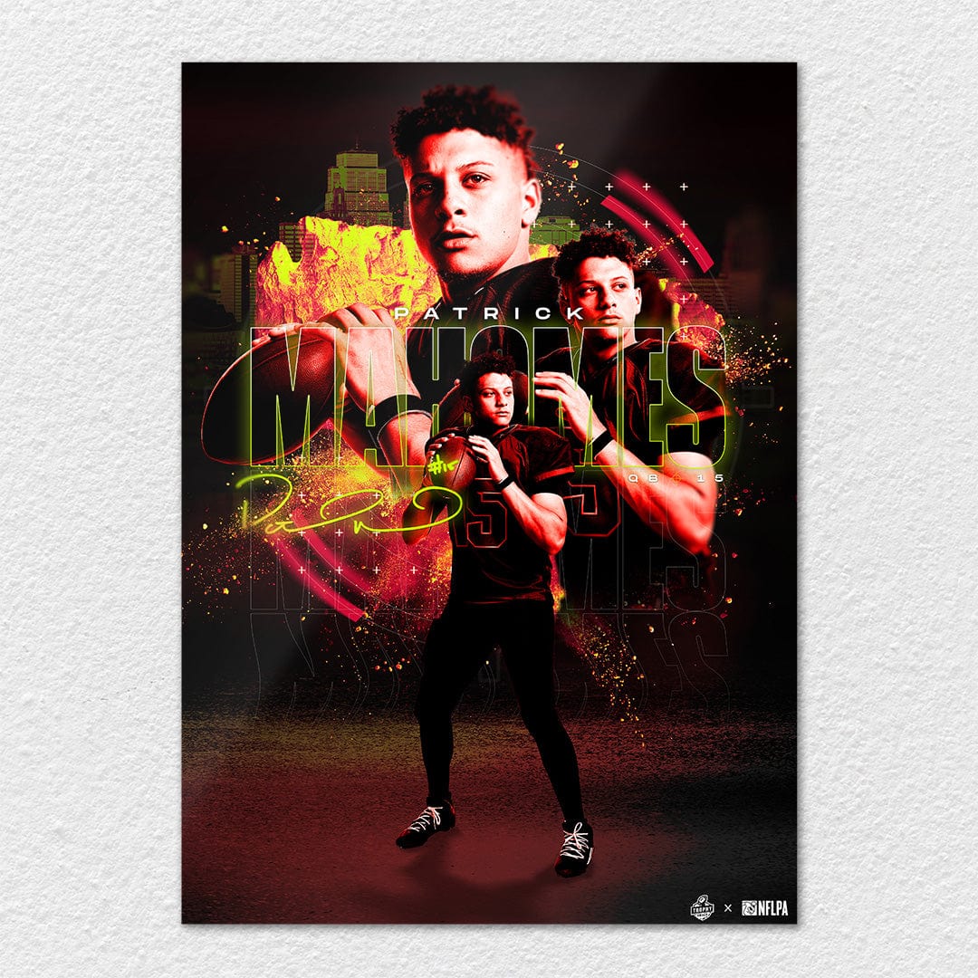 Patrick Mahomes 3x Champ - Metal Wall Art - Image 6